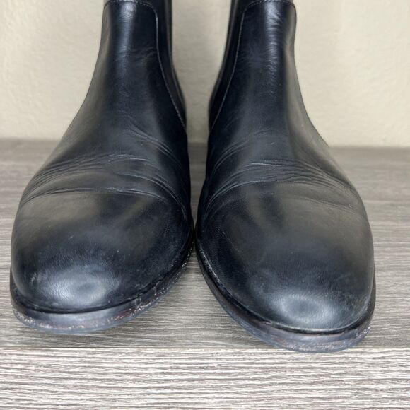 Hugo Boss Hubot Chelsea Black Leather Boots Men's Size 10 EUC - Picture 6 of 10